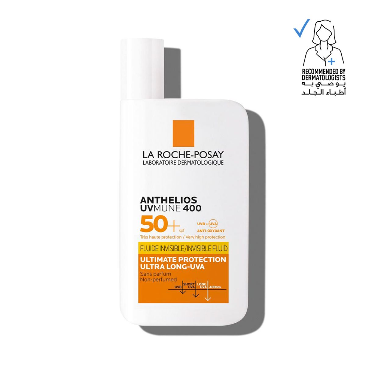 لاروش بوزيه كريم أنثيليوس الحماية من اشعة الشمس سائل غير مرئي بدون رائحة SPF50+ سعة 50 ملLa Roche-Posay