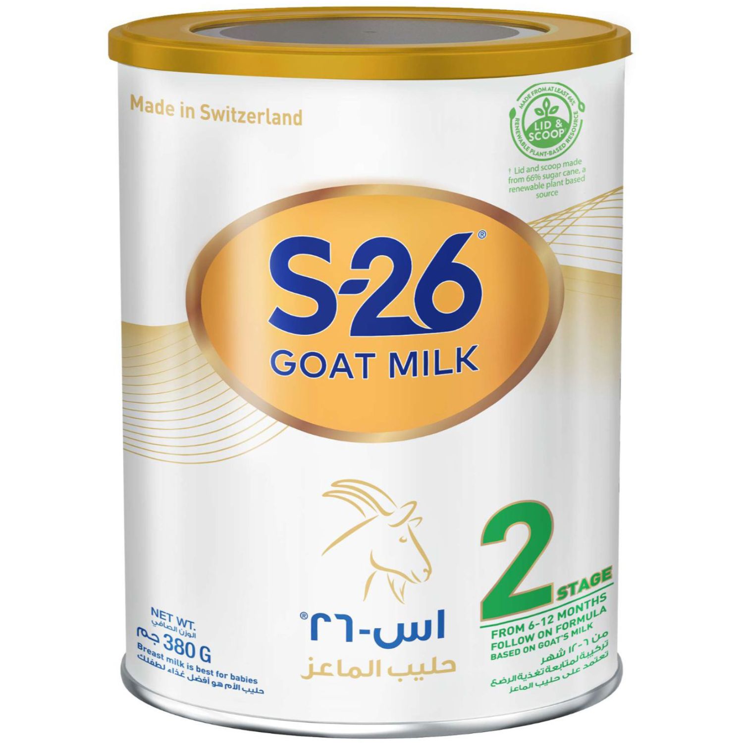 Product Image for Wyeth S26 Goat Milk Stage 2 Baby Formula 380g