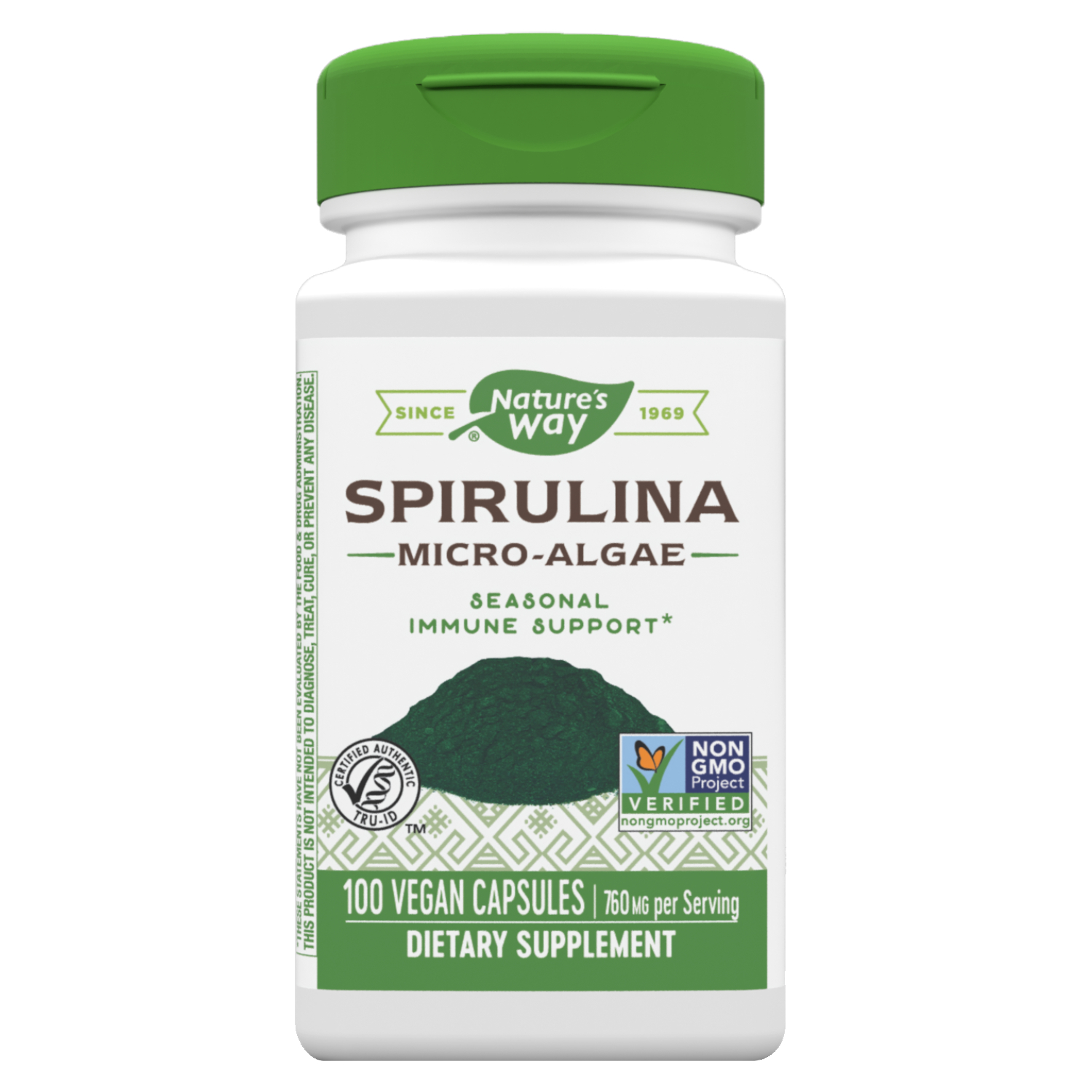 Nature's Way Spirulina Vegan Capsules 100's