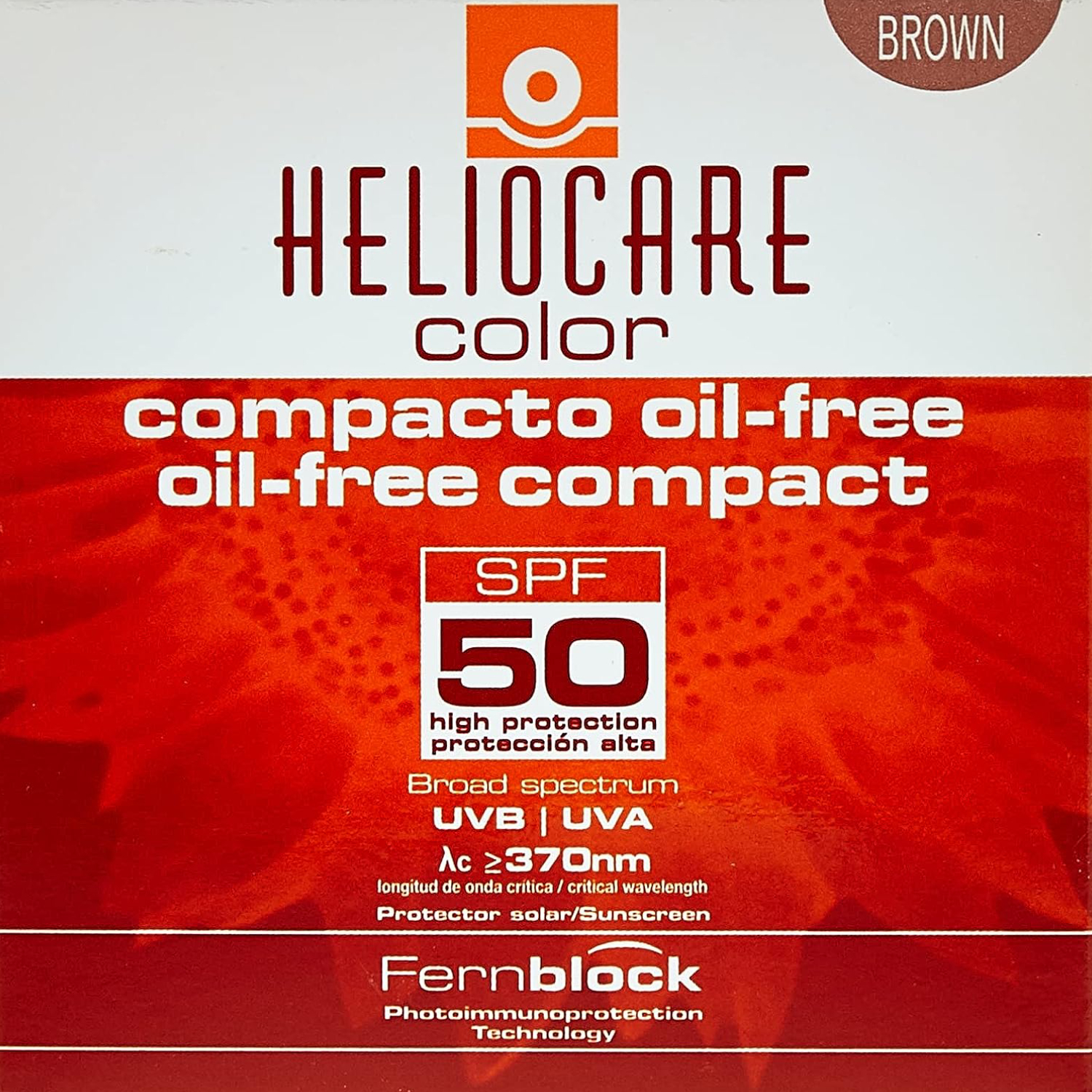 Product Image for Heliocare Oil Free Compact SPF50 Color Brown 10g