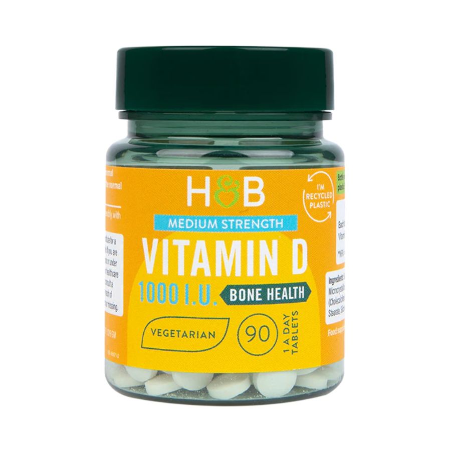 Product Image for Holland & Barrett Vitamin D3 1000 I.U. 25ug Tablets 90's