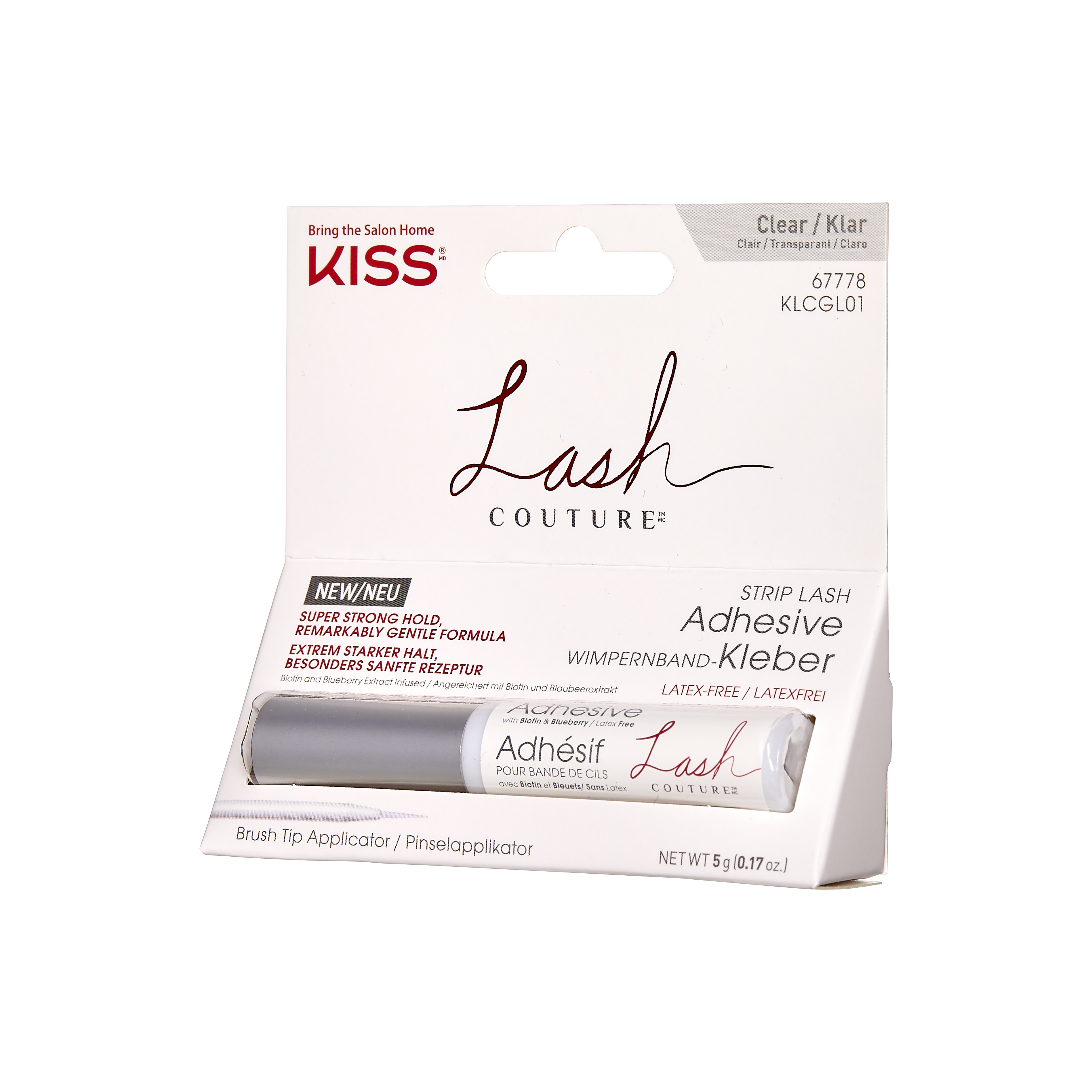 Product Image for Kiss Lash Couture Strip Lash Adhesive Clear Klcgl01