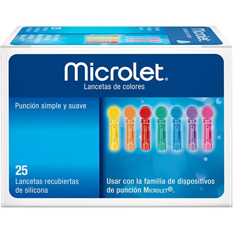 Product Image for Ascensia Microlet Lancets Coloured 25's