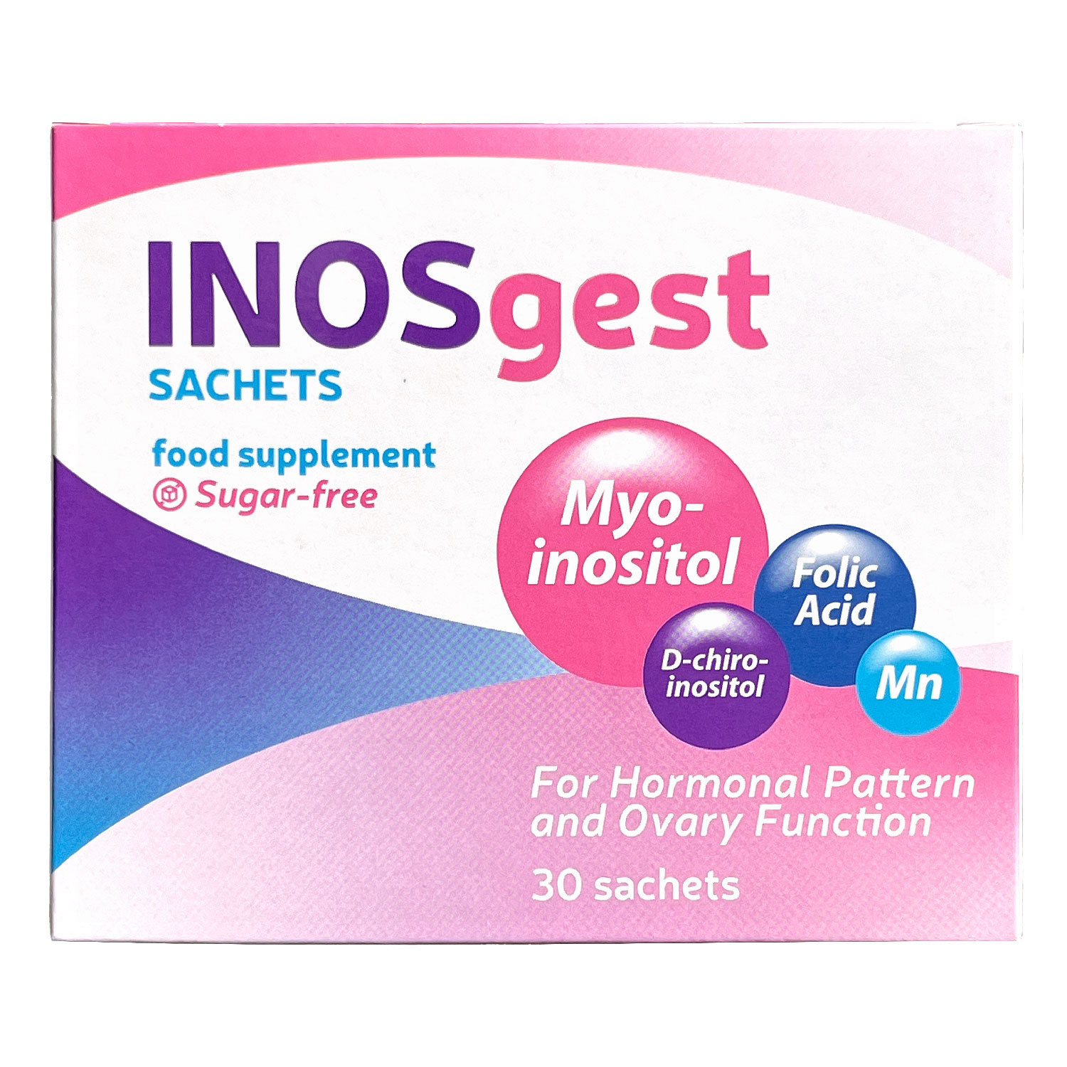 Product Image for Inosgest Powder For Oral Solution (Myo-Inositol, D-Chiro-Inositol,Folic Acid, Manganese), 30 Sachets