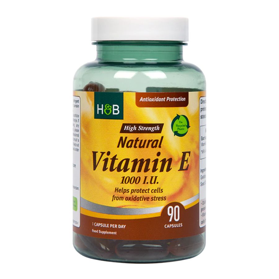Product Image for Holland & Barrett Vitamin E 1000iu Capsules 90's