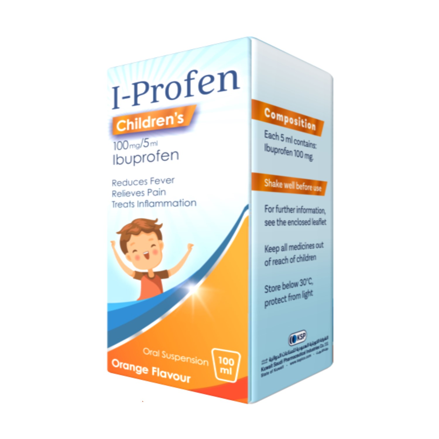 Product Image for I-Profen 100mg/5ml suspension alchool free 100ml 