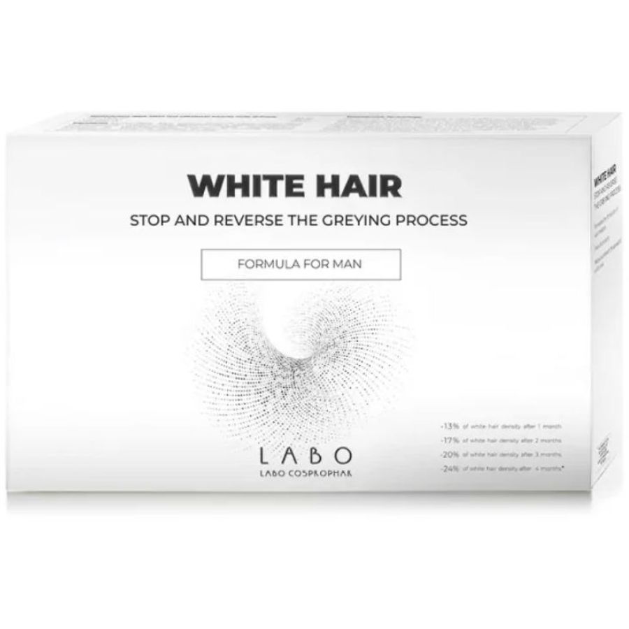 Product Image for LABO WHITE HAIR Treatment Man Treatment for the Development of White Hair 20vials x 3.5ml