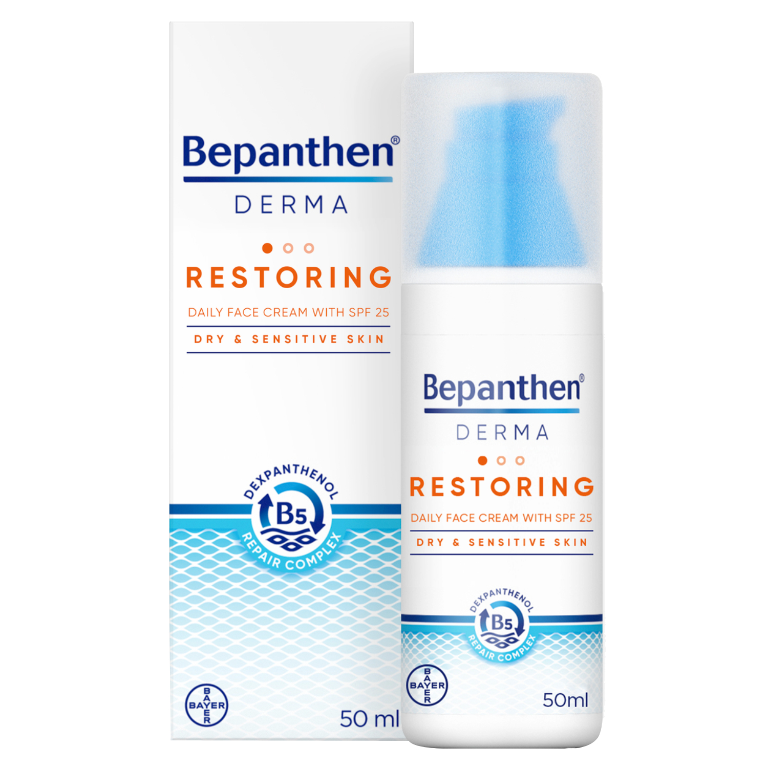 Product Image for Bepanthen® DERMA Restoring Daily Face Cream with SPF25 50ml