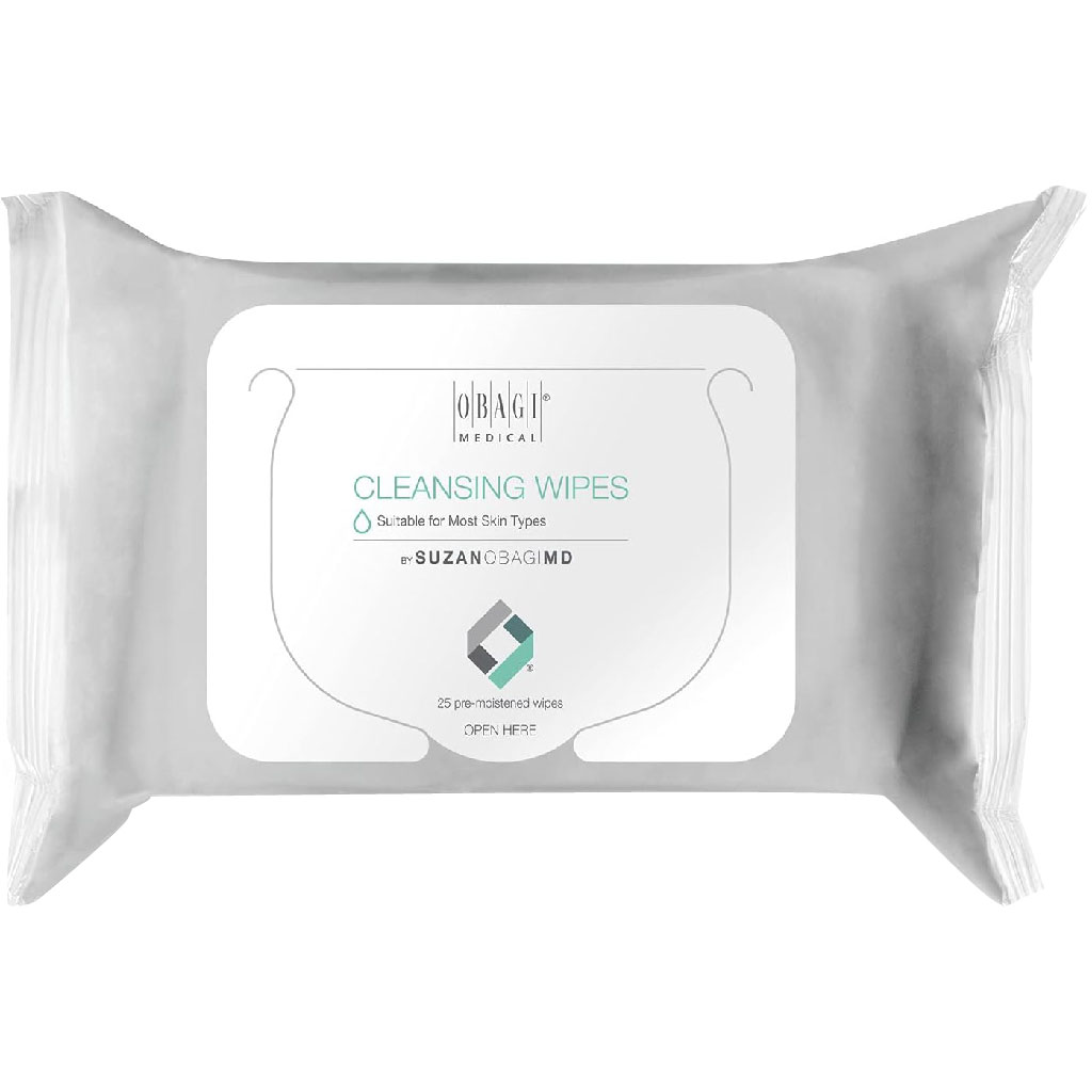 Obagi Medical On the Go Cleansing and Makeup Removing Wipes, 25 count