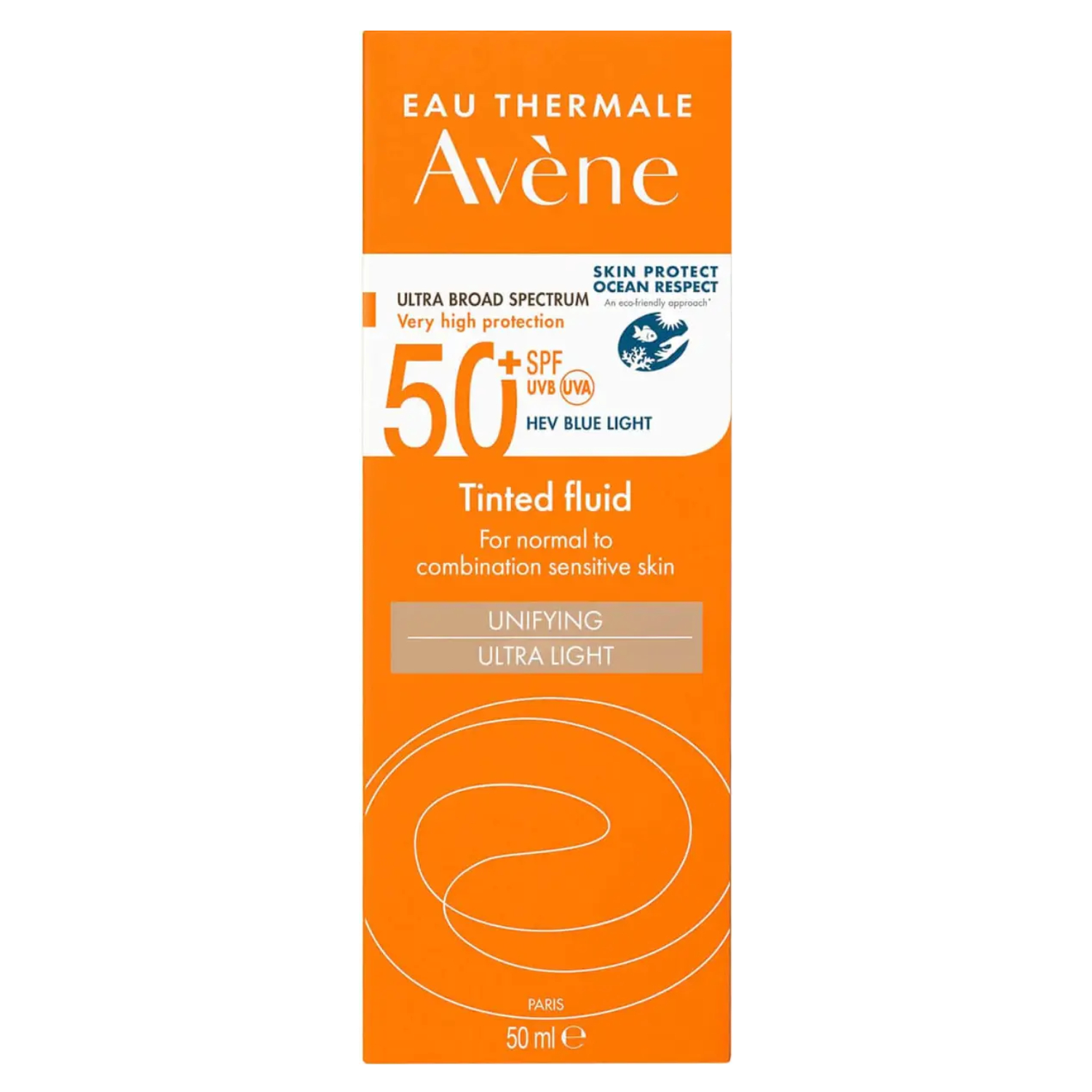 Product Image for avene tinted fluid spf50+ 50ml