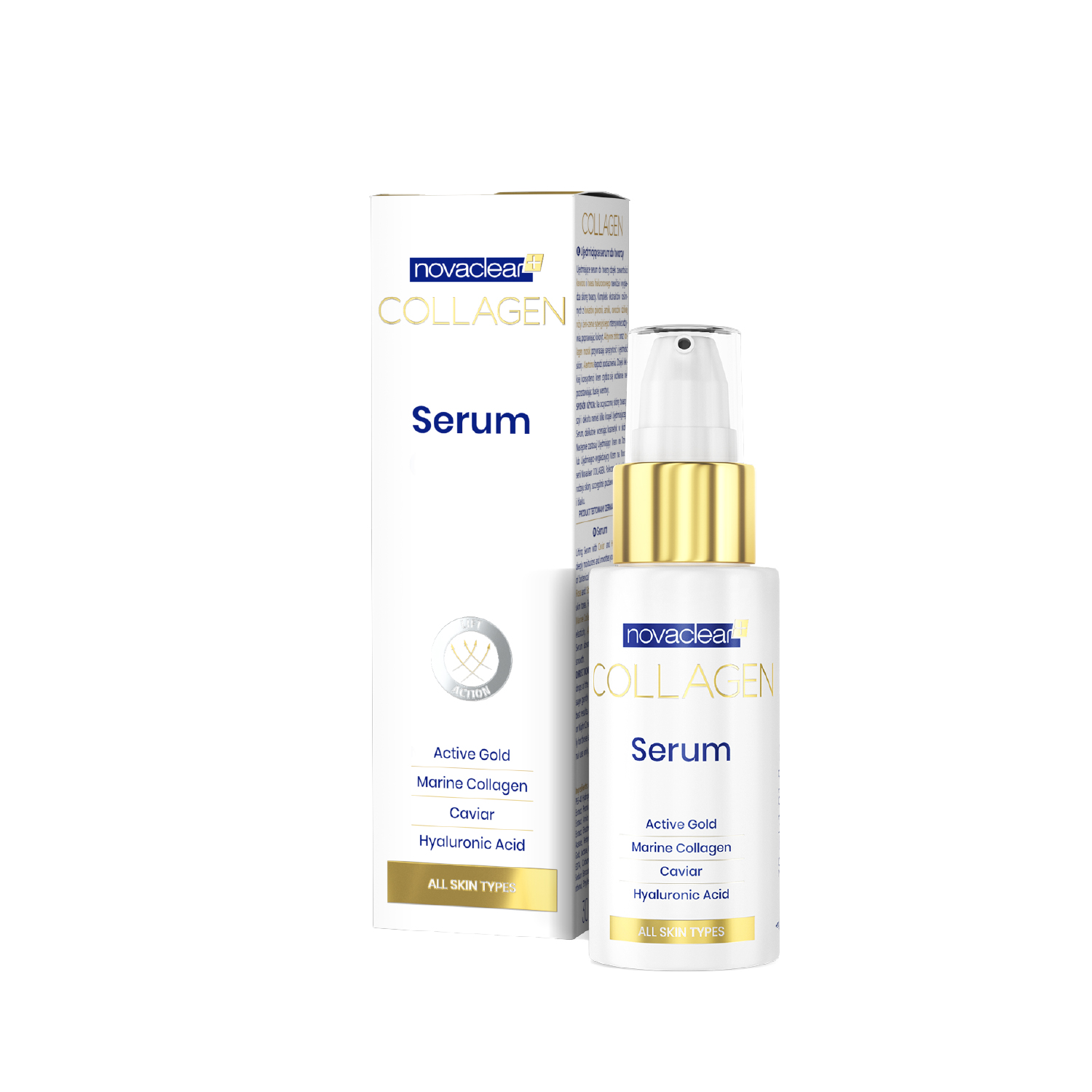 Product Image for Novaclear Collagen Serum With Collagen And Activ Gold For Youthfull Looking Skin 30ml