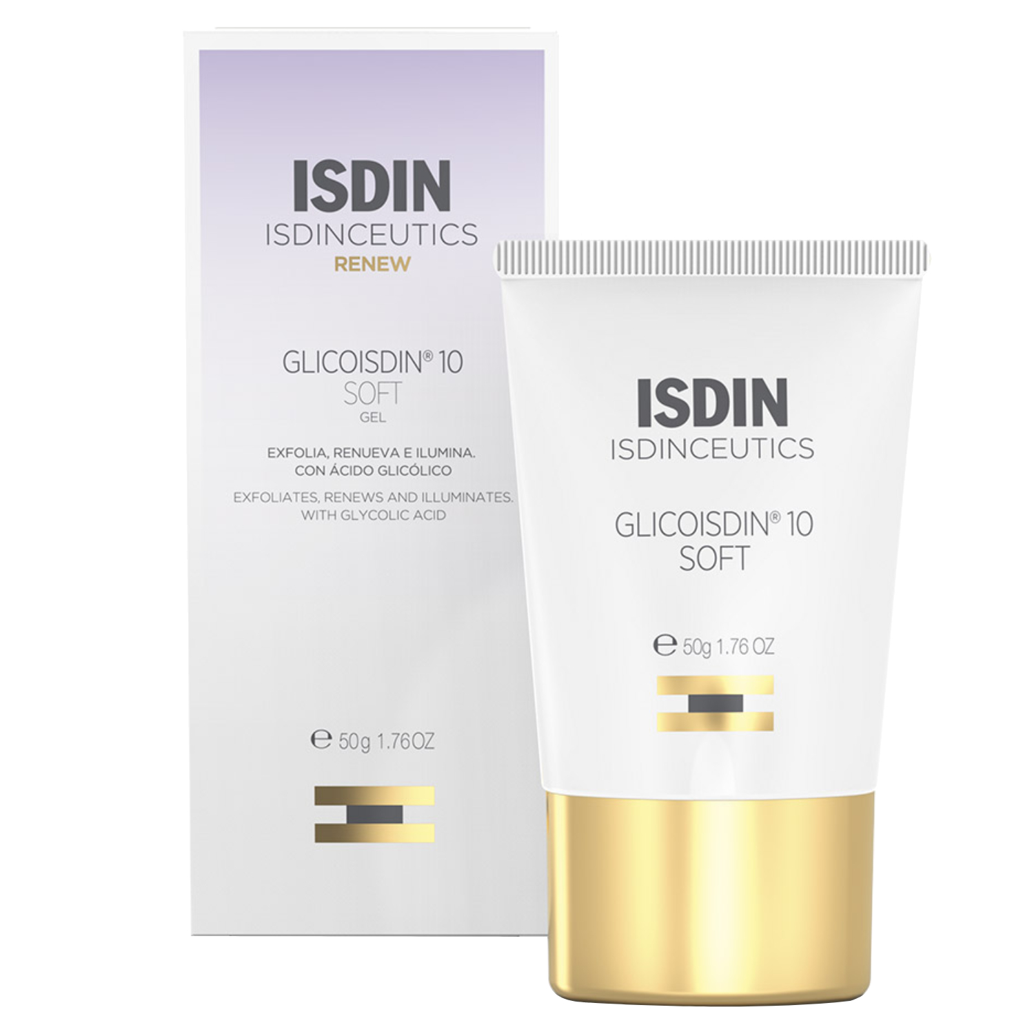 Isdin Glicoisdin 10 Soft, Exfoliating Glycolic Acid Face Gel 50g