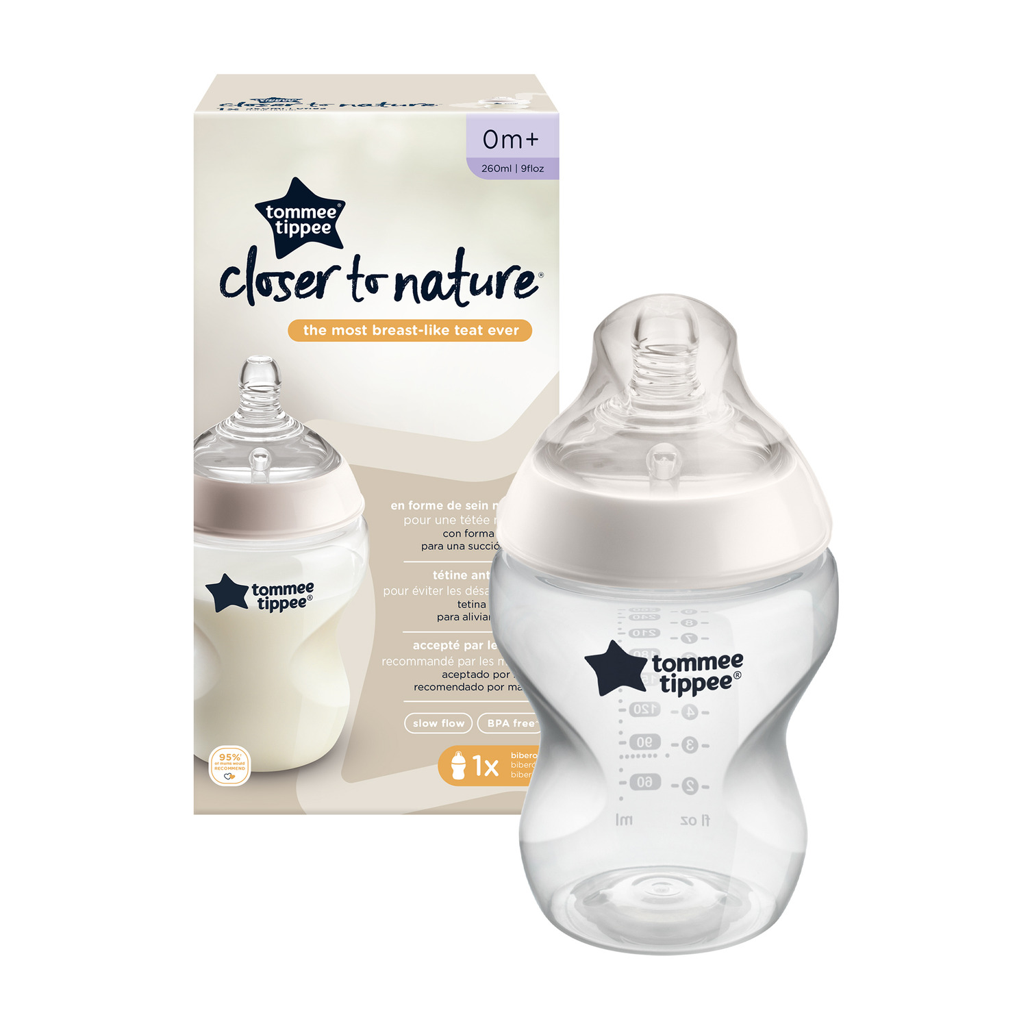 Product Image for Tommee Tippee Closer To Nature Feeding Bottle