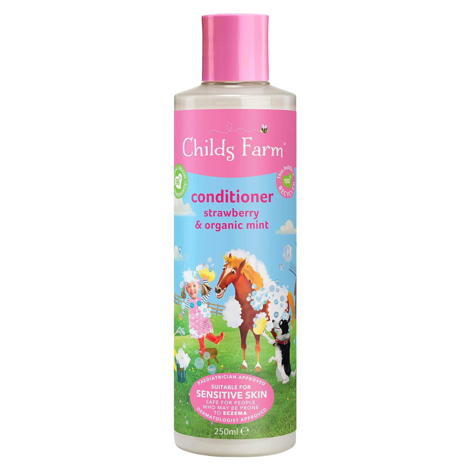 Childs Farm Hair Conditioner For Kids, Strawberry & Organic Mint 250ml 