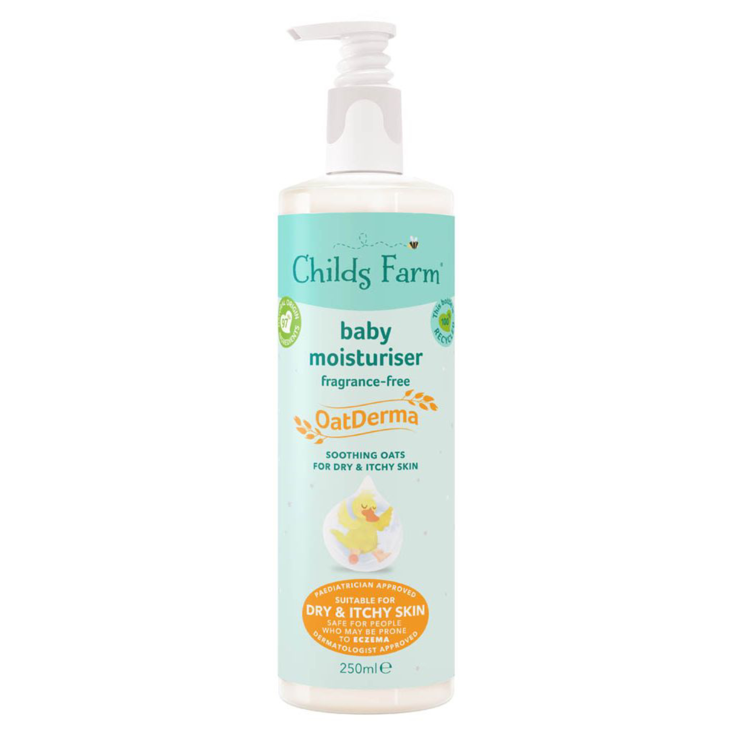 Childs Farm OatDerma Baby Moisturiser, Fragrance-Free 250ml
