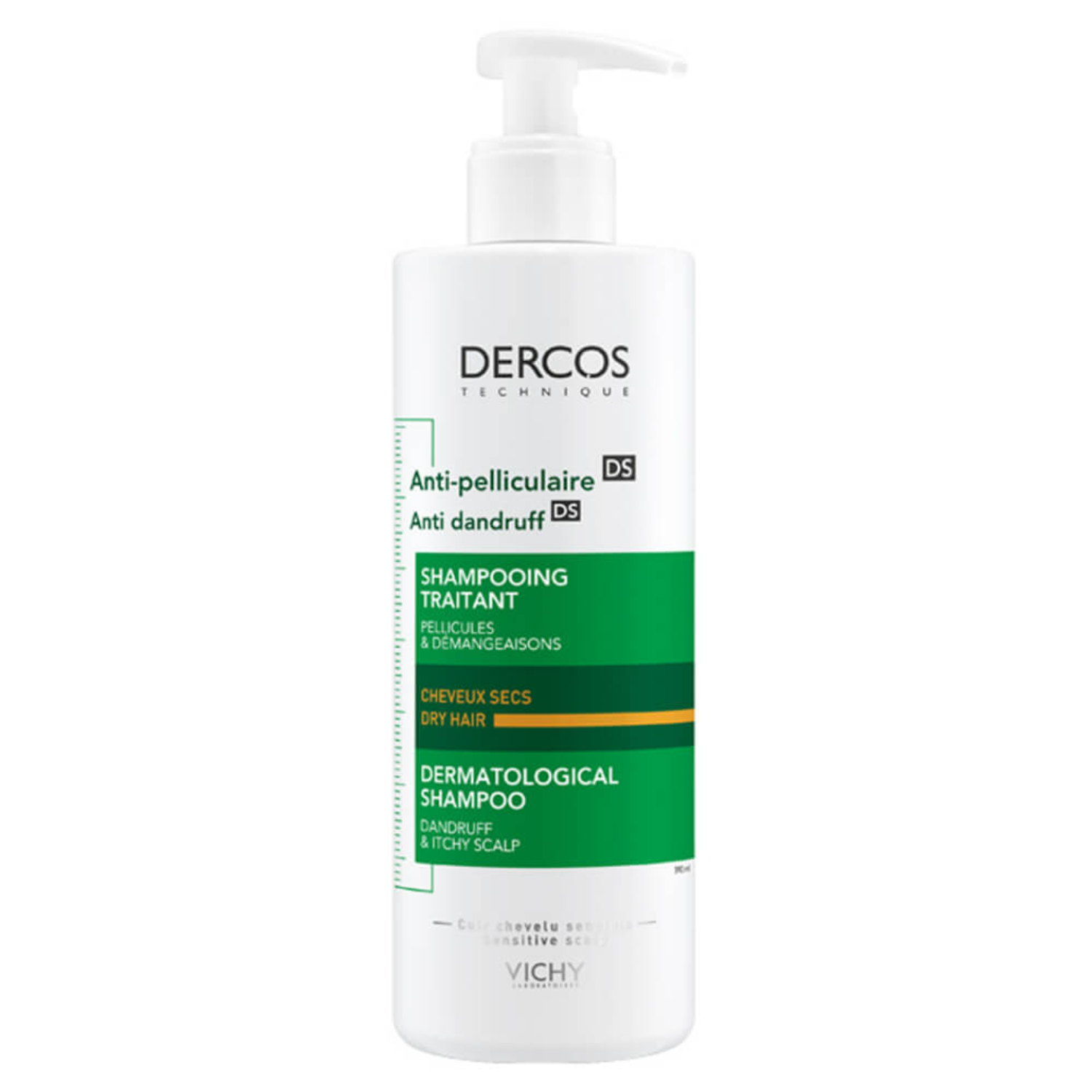 Vichy Dercos Anti Dandruff Shampoo For Dry hair 390ml