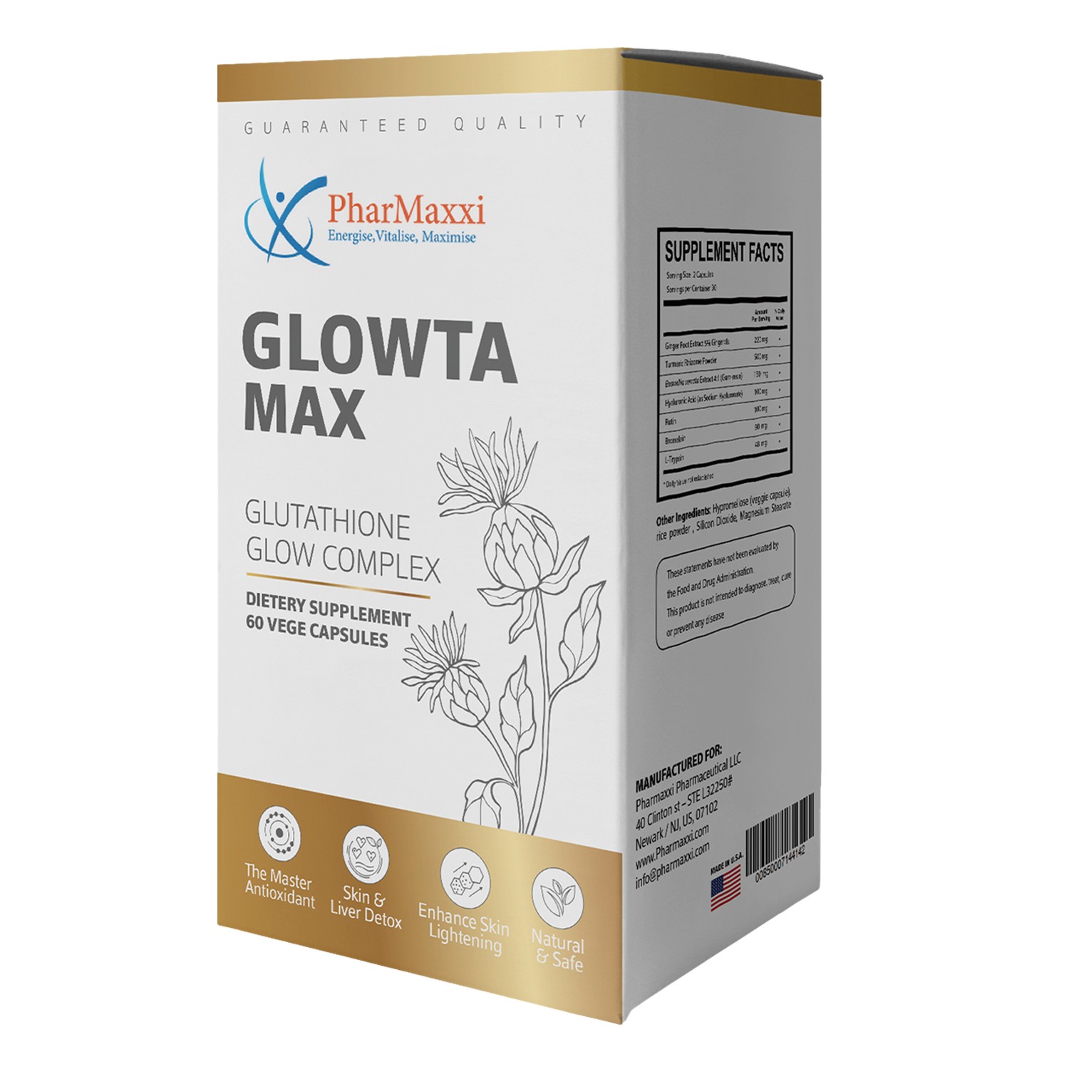 Product Image for Pharmaxxi Glowtamax 60 Capsules