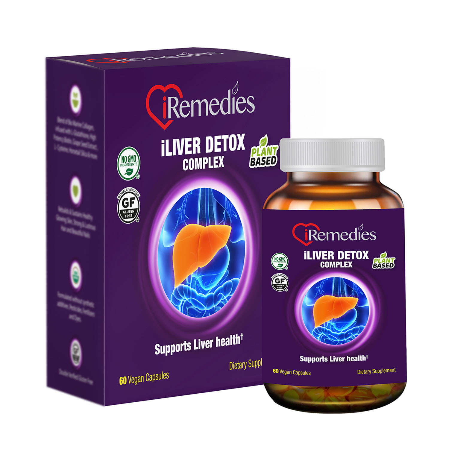 Product Image for iLiver Detox Complex 60 vegan capsules – Gluten free