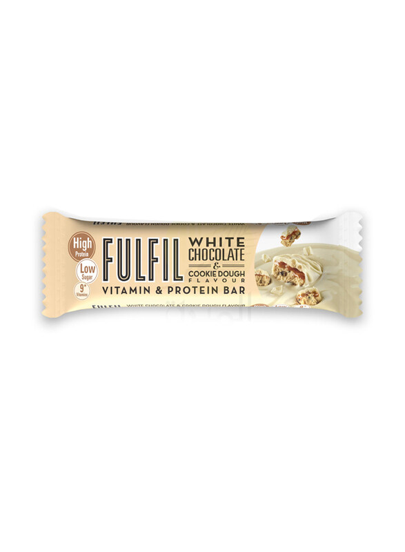 Fulfil White Chocolate And Cookie Dough Bar 55Gm