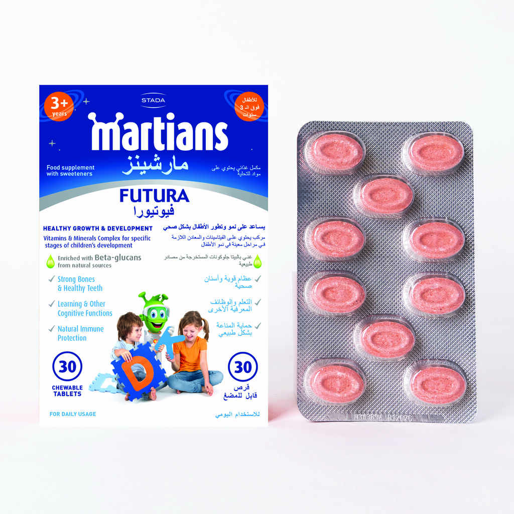 Martians Futura Vitamins & Minerals For Children, Chewable Tablets, Pack of 30's