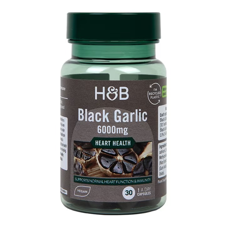 Product Image for Holland & Barrett Black Garlic 6000mg 30 Capsules