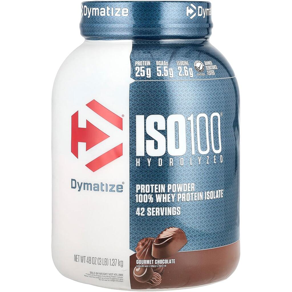 Dymatize ISO100 Hydrolyzed Protein Powder, Chocolate, 40 Servings
