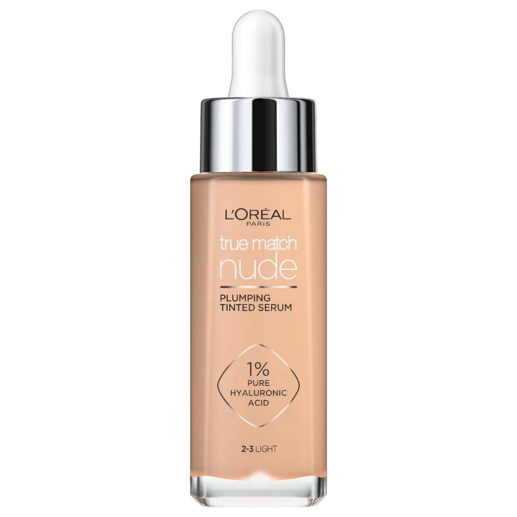 L'Oreal True Match Nude Plumping Tinted Hyaluronic Acid Serum, Shade 2-3 Light