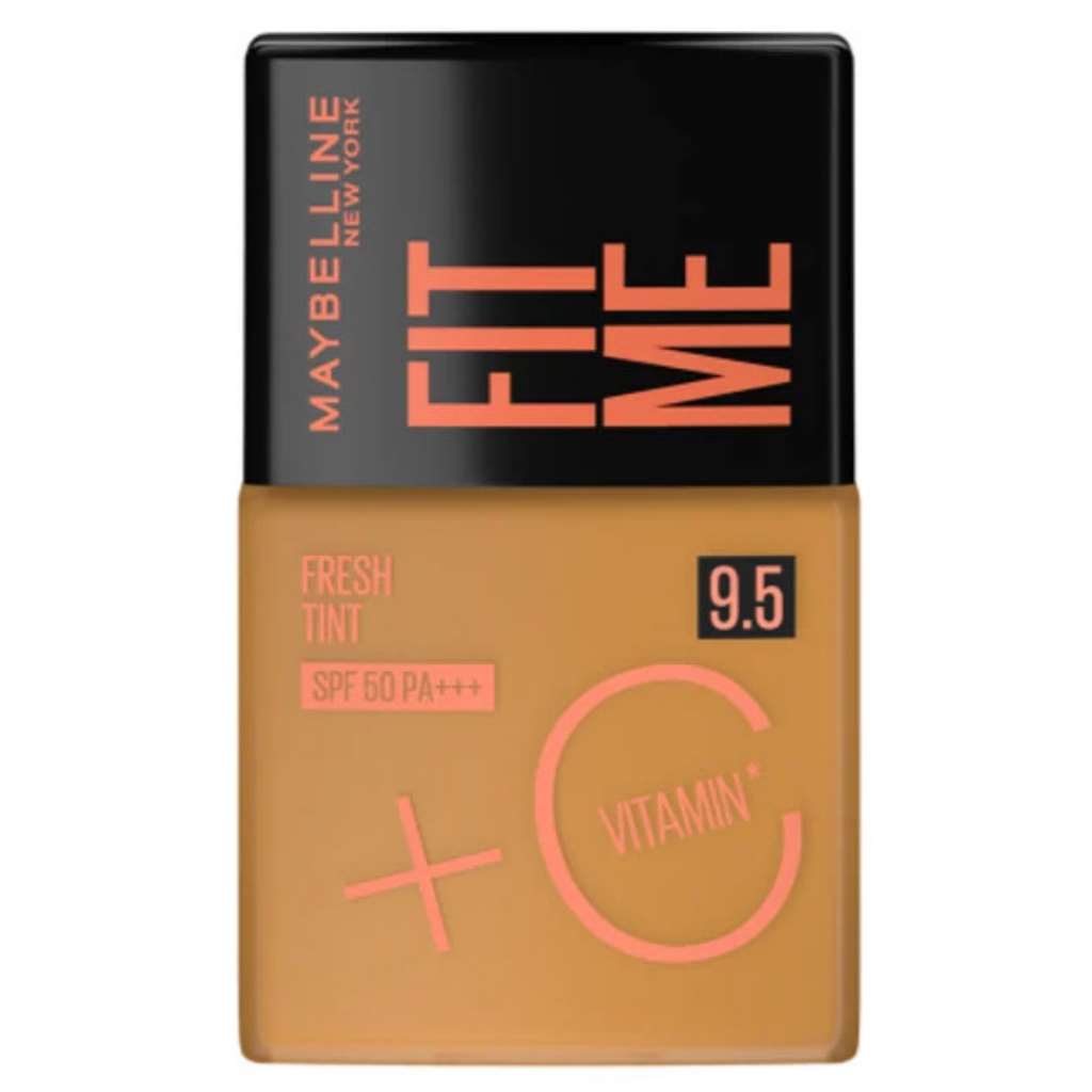 Maybelline New York, Fit Me Fresh Tint Foundation SPF 50 With Vitamin C, Shade 9.5