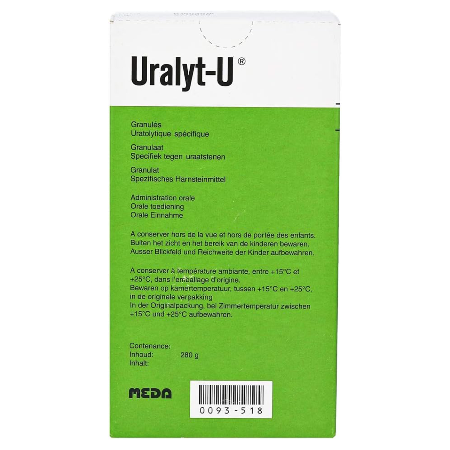 Back Image for Uralyt-U Granules 280g