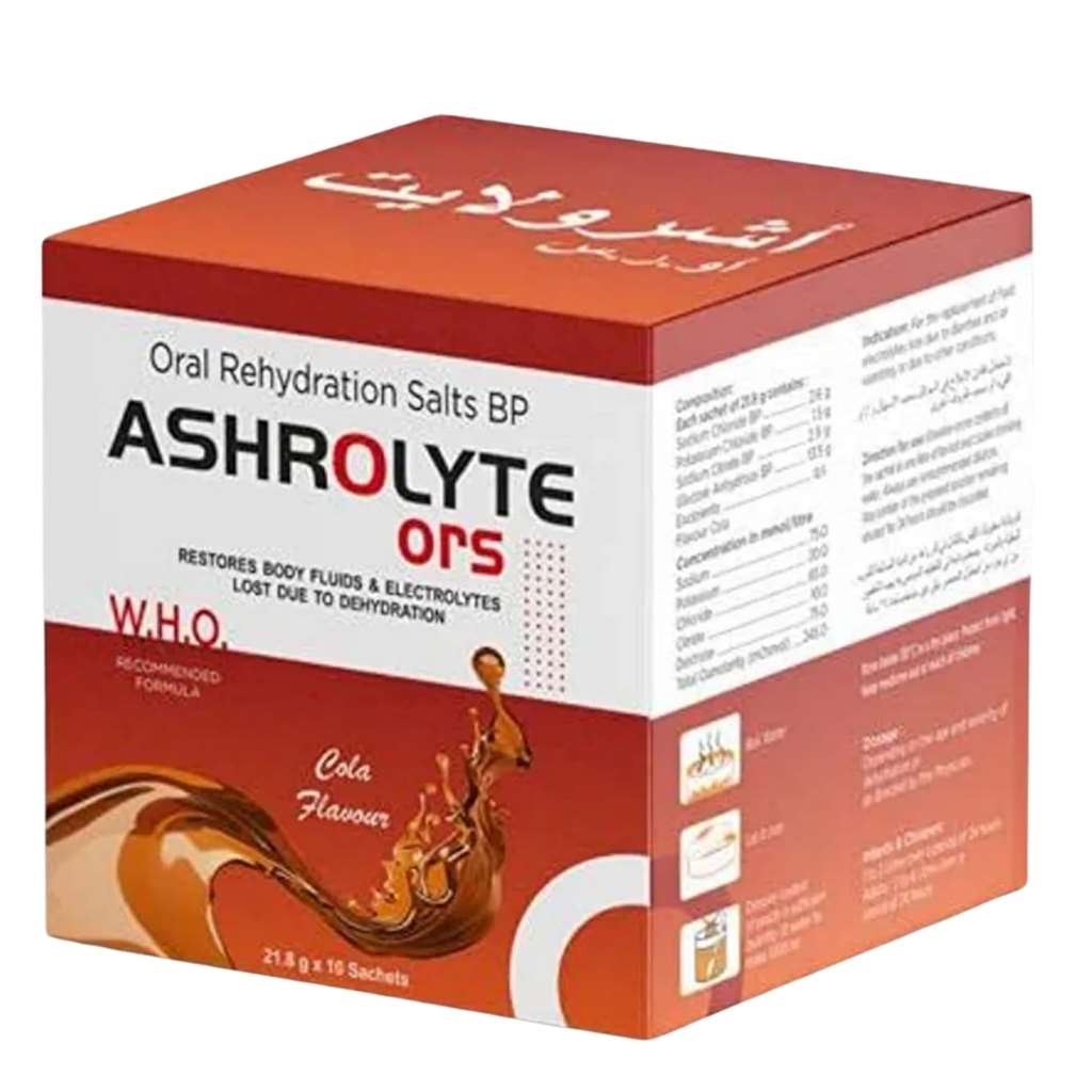 Ashrolyte ORS Sachets, Pack of 10's