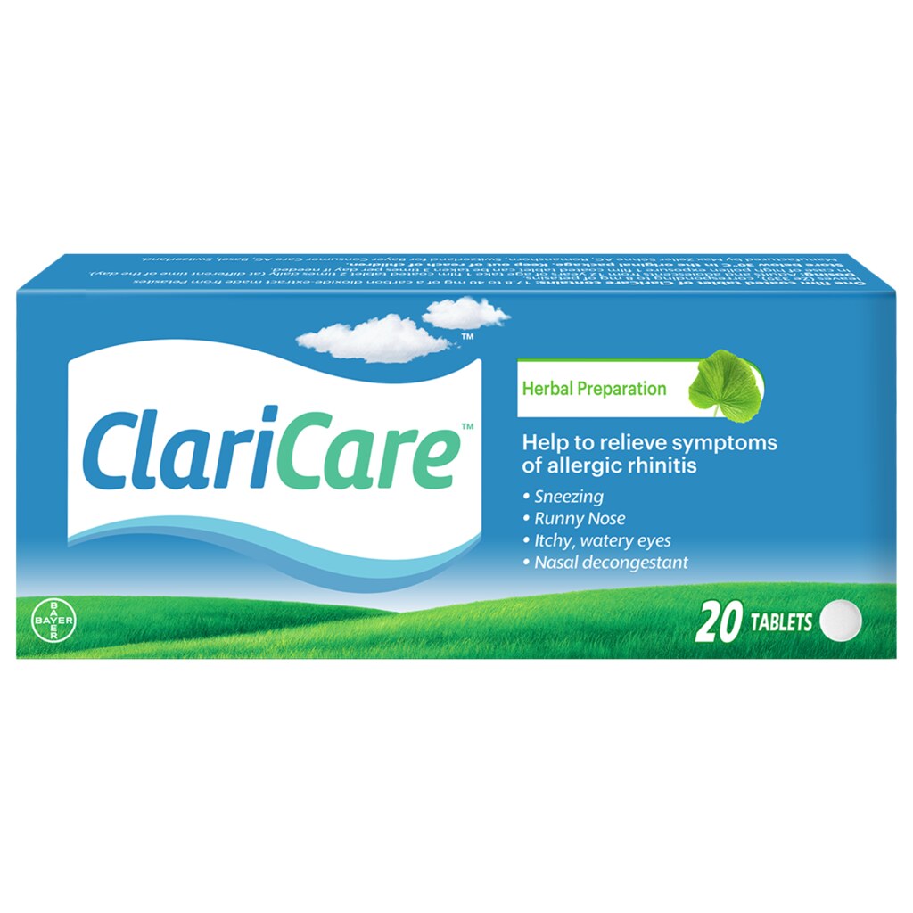 ClariCare Multi-symptom Herbal Allergy Relief With Butterbur Leaf Extract 20 Tablets