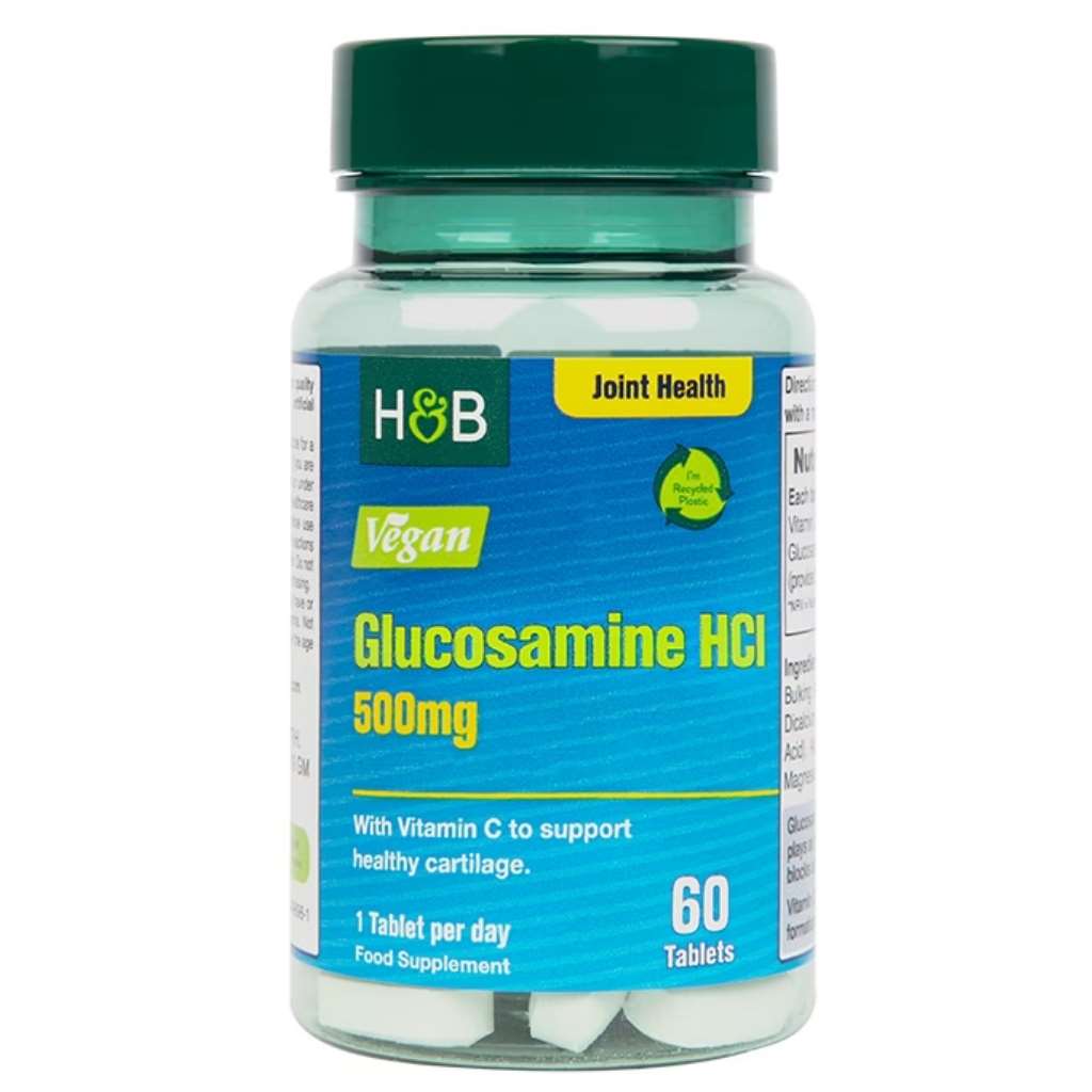 H&B Vegan Glucosamine 500mg Tablets, Pack of 60's