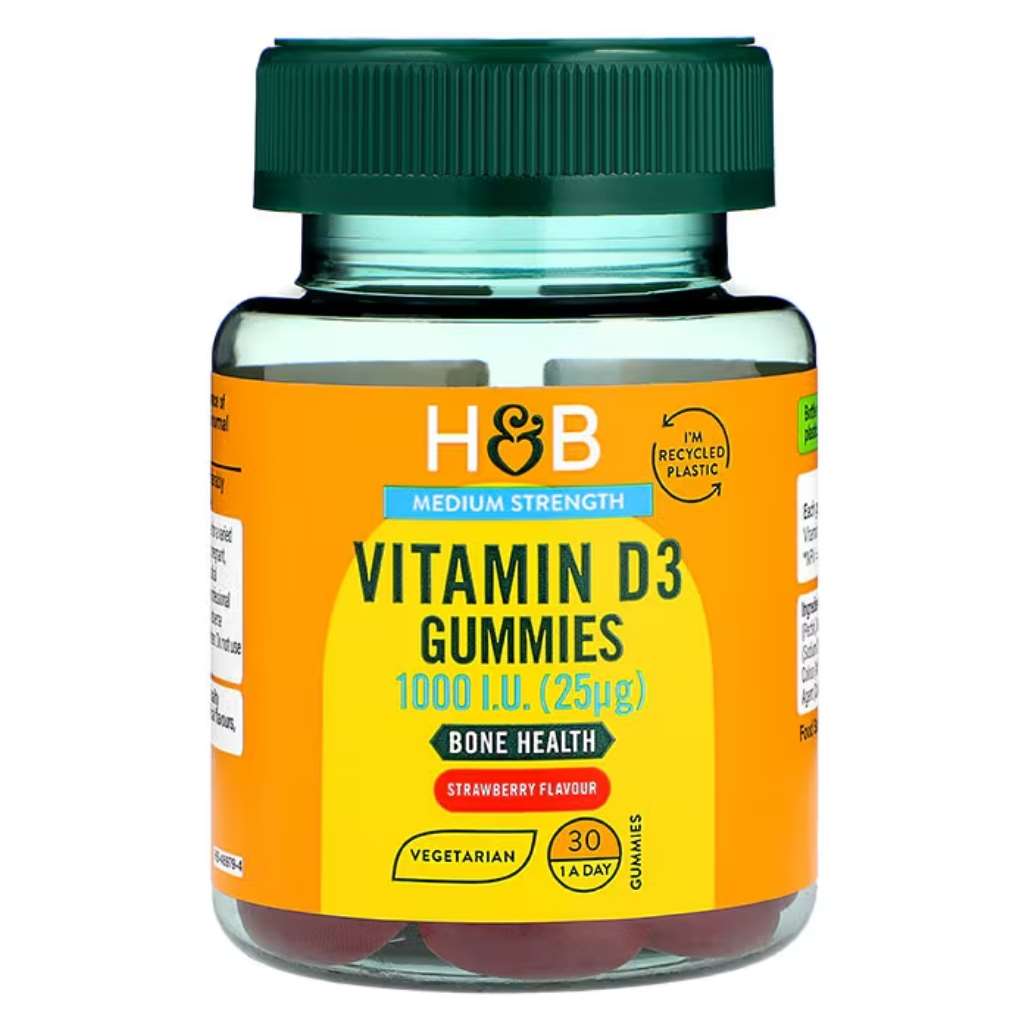 H&B Vitamin D3 Gummies 1000IU, Vegetarian, Pack of 30's