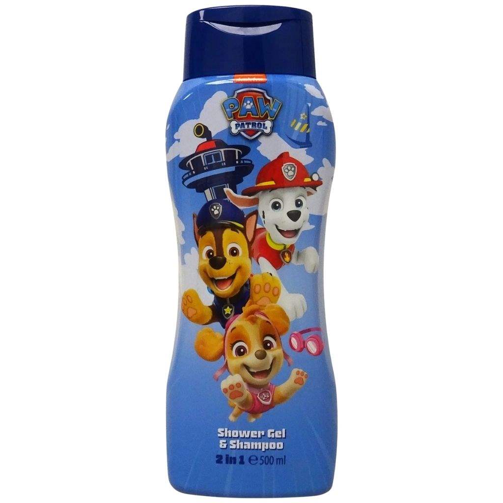 Air-Val 2 In 1 Shower Gel & Shampoo For 3+ Year Children, Paw Patrol 500ml