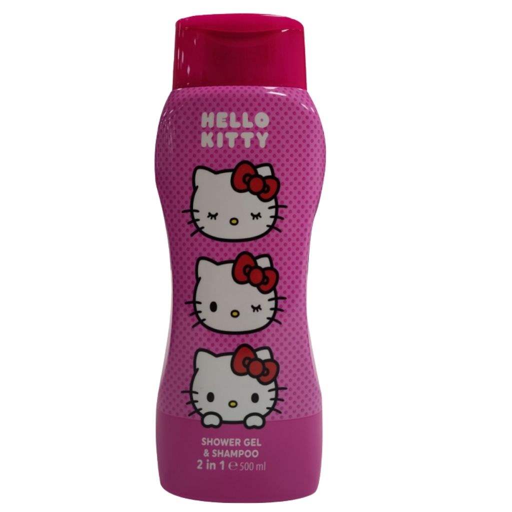 Air-Val 2 In 1 Shower Gel & Shampoo For 3+ Year Children, Hello Kitty 500ml