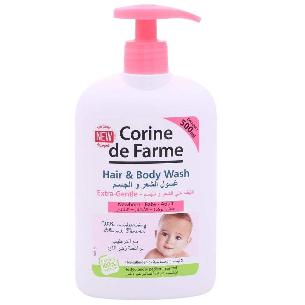 Corine de Farme Extra Gentle Hair & Body Wash For Baby & Adult 500ml
