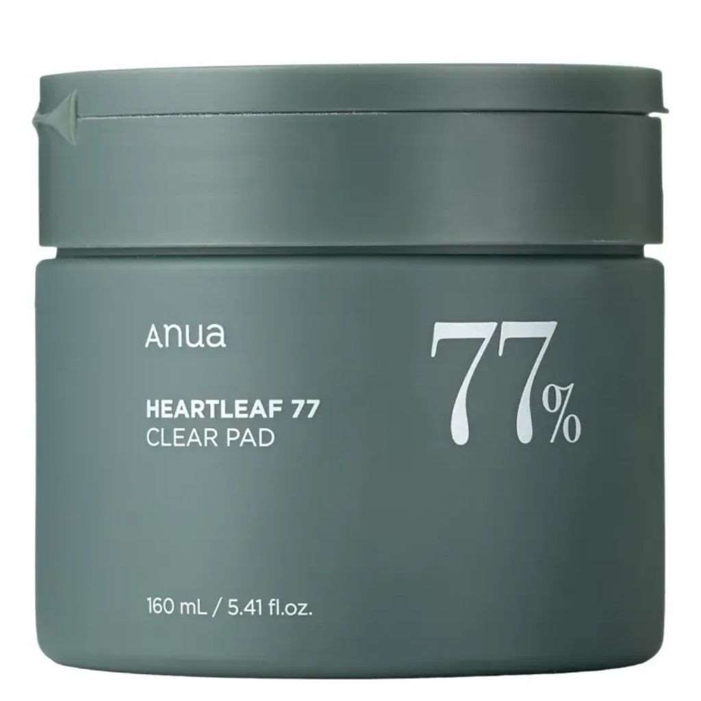 Anua Heartleaf 77% Clear Pad, Exfoliating Pads With Face Skin Toner 160ml