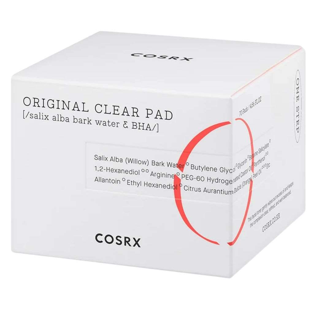 COSRX One Step Original Clear Pads With BHA Exfoliant Toner, Pack of 70's