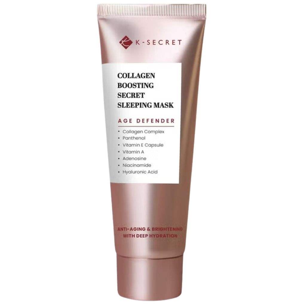 K-Secret Collagen Boosting Secret Sleep Mask, Antiaging & Brightening Mask, Korean Skincare 60ml