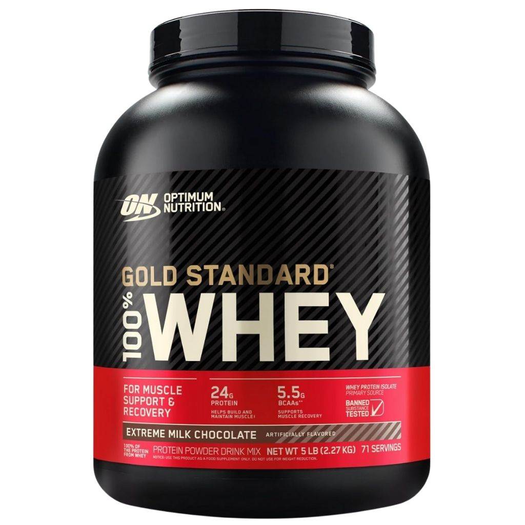 Optimum Nutrition Gold Standard 100% Whey Protein Powder, Extreme Milk Chocolate 5lbs