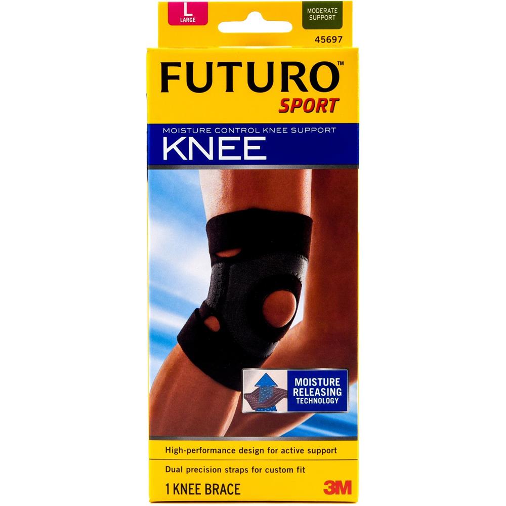 Back Image for 3M Futuro Sport Moisturizing Control Knee Support Large