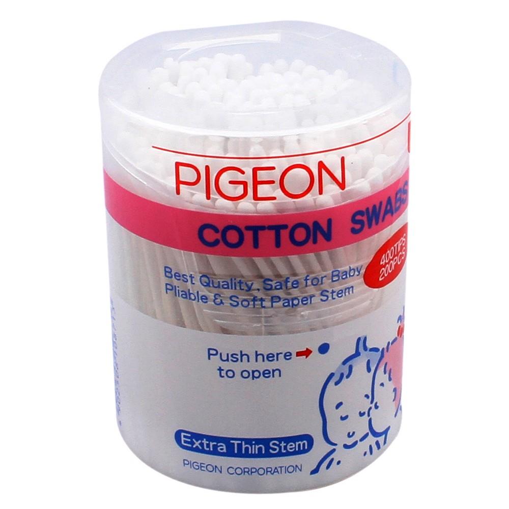 Back Image for Pigeon Cotton Swabs Thin 200's