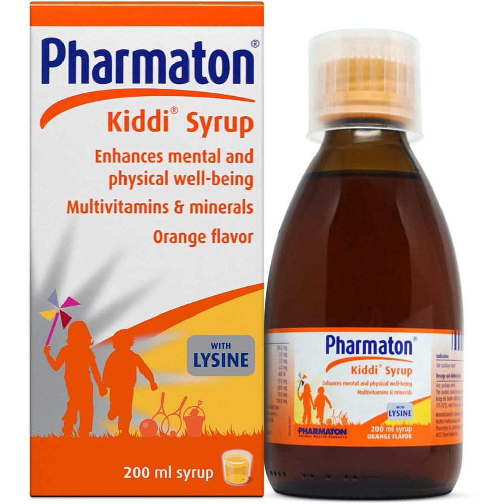 Back Image for Pharmaton Kiddi Multivitamin And Minerals Syrup 200ml