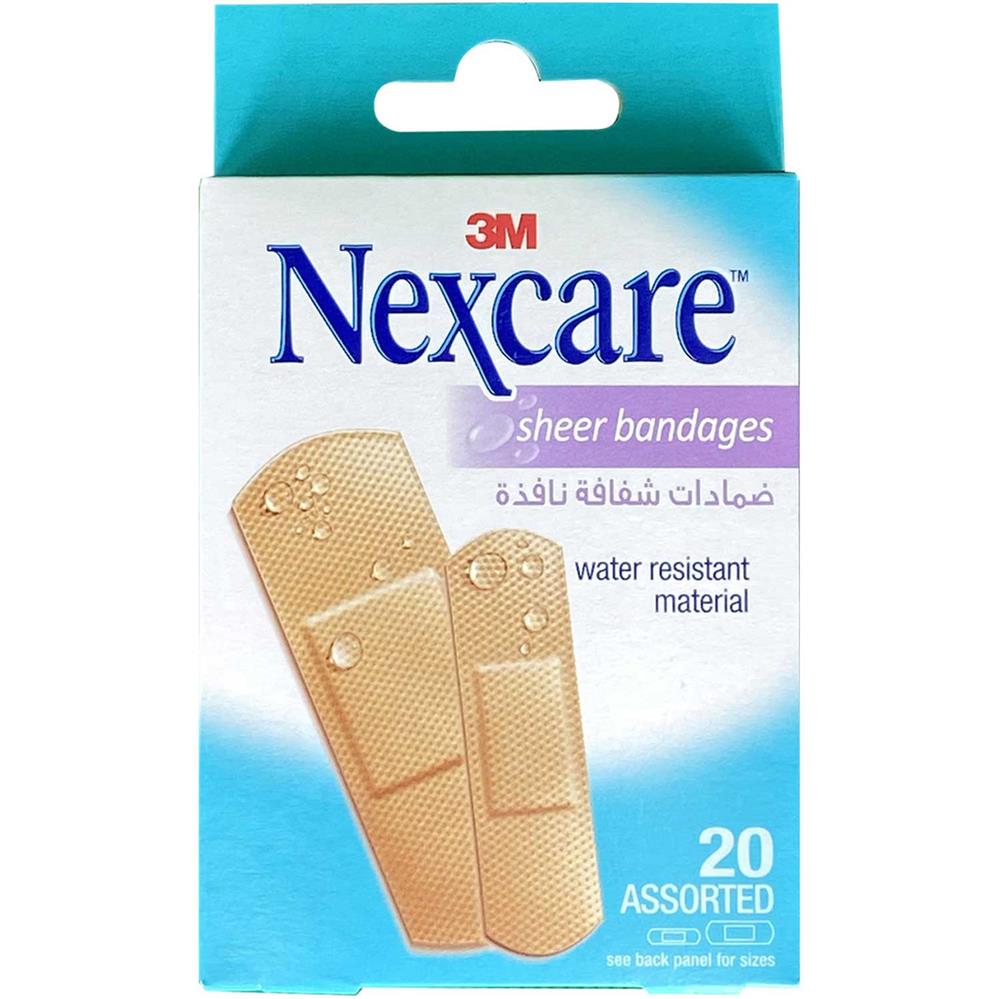 3M Nexcare Sheer Bandages Assorted 20's