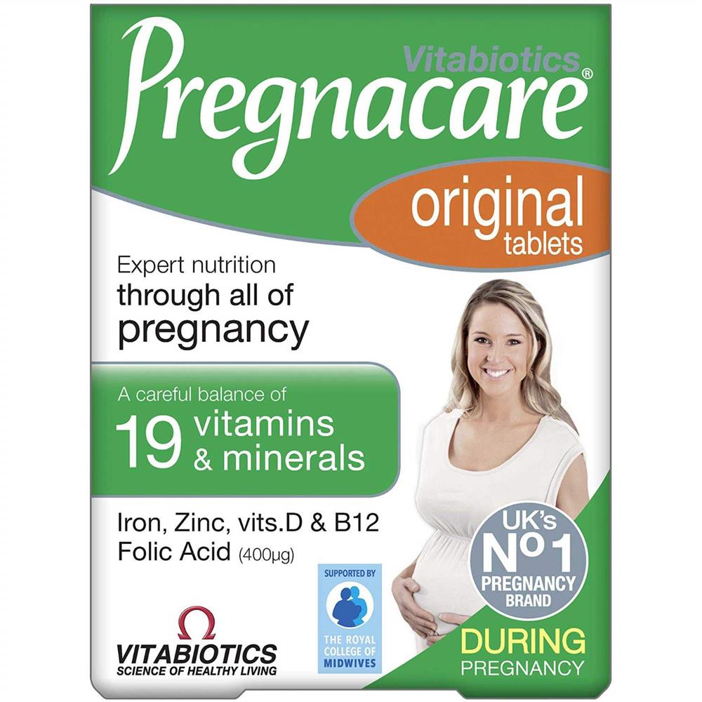 Back Image for Vitabiotics Pregnacare Original Tablets 30's