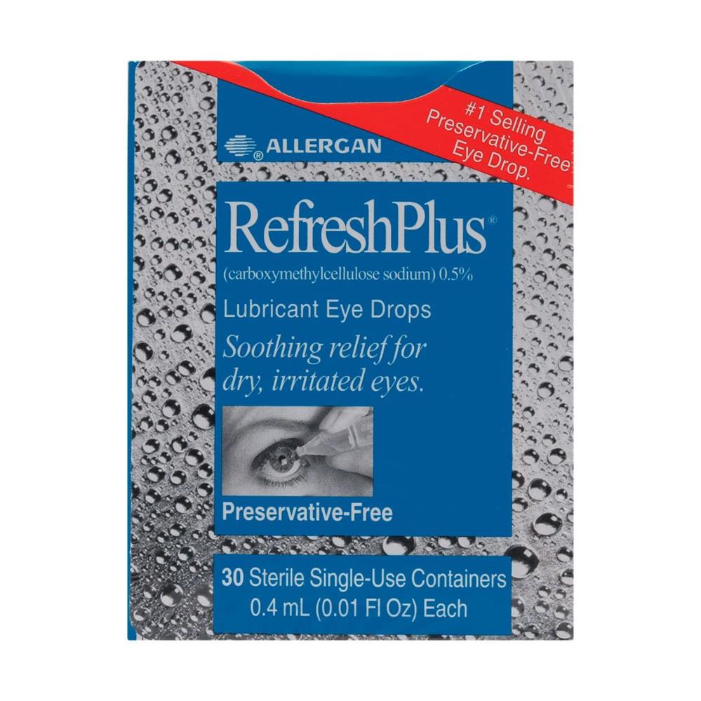 Back Image for Refresh Plus 0.4ml Lubricant Eye Drops 30's