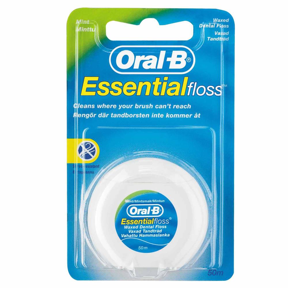 Back Image for Oral-B Essential Dental Floss Waxed 50m