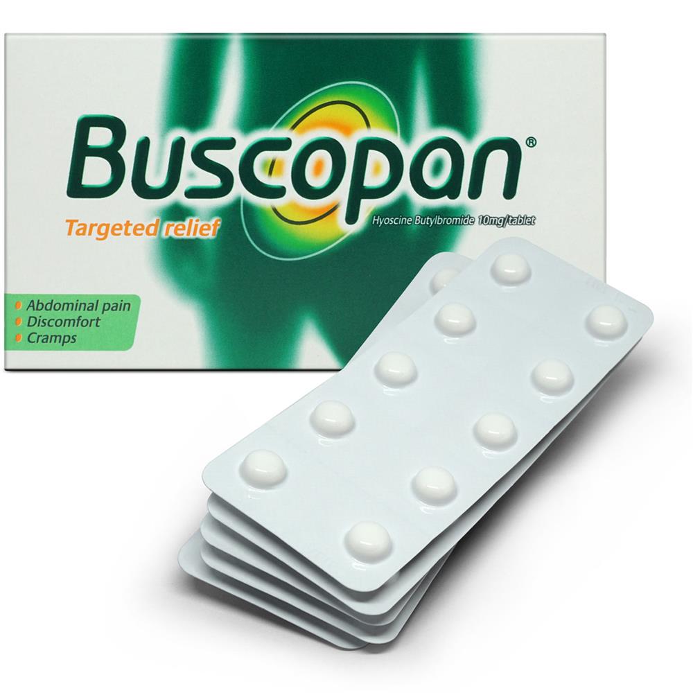 Product Image for Buscopan 10mg Tablets 20's