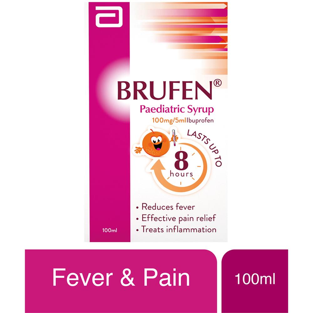 Back Image for Brufen 100mg/5ml Syrup 100ml