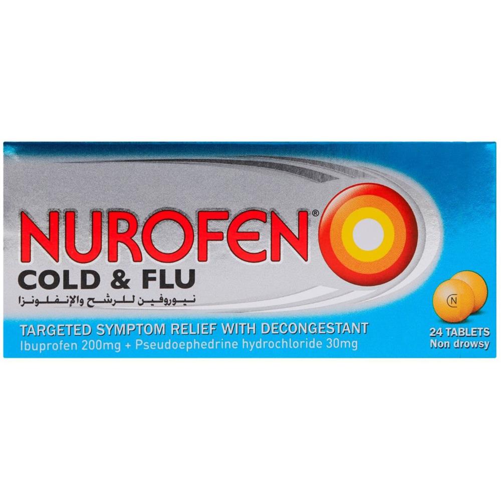Back Image for Nurofen Cold And Flu Tablets 24's